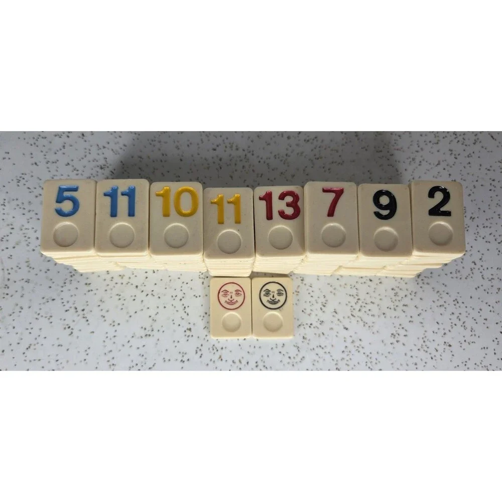 Rummikub Game Replacement Tiles Black Blue Yellow Red - Incomplete Set 104 Tiles